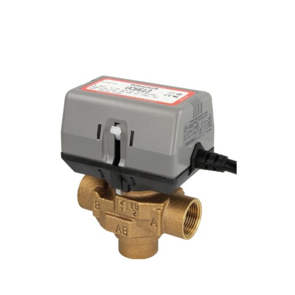 HONEYWELL 3 Way Control Valve 220 Vac. [ON/OFF] Electric Return