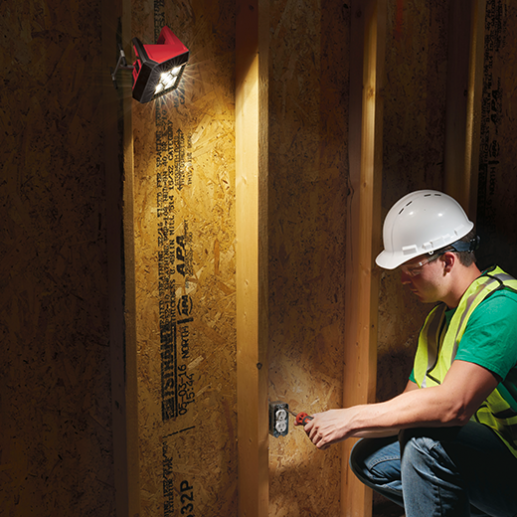 M12 AL-0 ไฟส่องสว่างพื้นสีแดง กันน้ำ