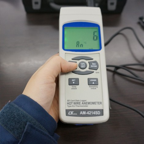 LUTRON เครื่องบันทึกความเร็วลมแบบ Hot wire | SD Card รุ่น AM-4214SD