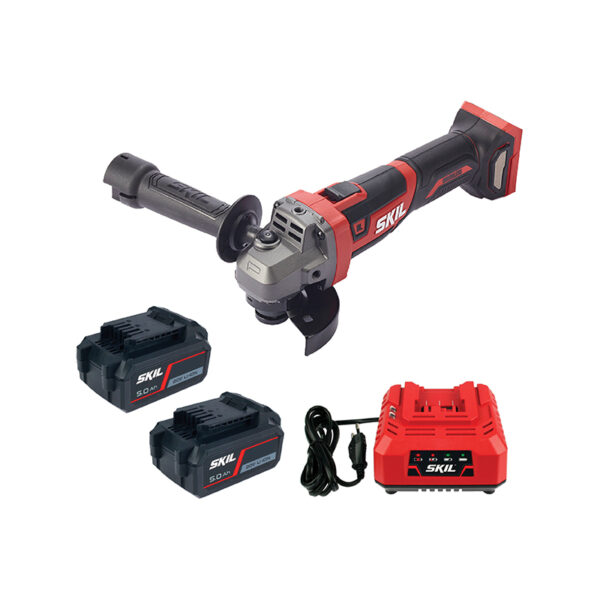 SKIL เครื่องเจียร 4" ไร้สาย 20 โวลต์ รุ่น AG2907C-21 พร้อมแบตเตอรี่ 5 แอมป์อาว x 2 ก้อน แท่นชาร์จเร็ว x 1 เครื่อง