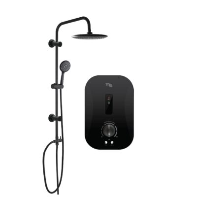 M&E เครื่องทำน้ำอุ่นสีดำด้าน พร้อมชุดเรนชาวเวอร์ รุ่น ME-45FB RB