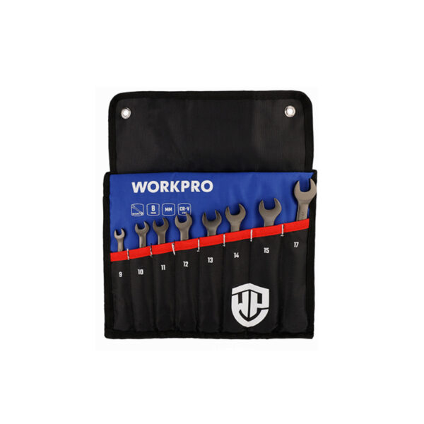 WORKPRO ชุดประแจปากตายแหวนข้างพับได้ 8 ชิ้น รุ่น WP202521