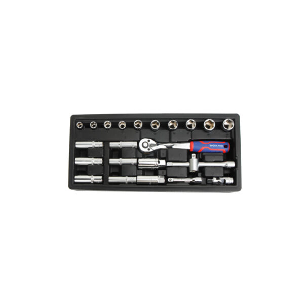 WORKPRO ชุดประแจซ็อกเก็ต 23 ชิ้น 3/8"Ø รุ่น WP209040