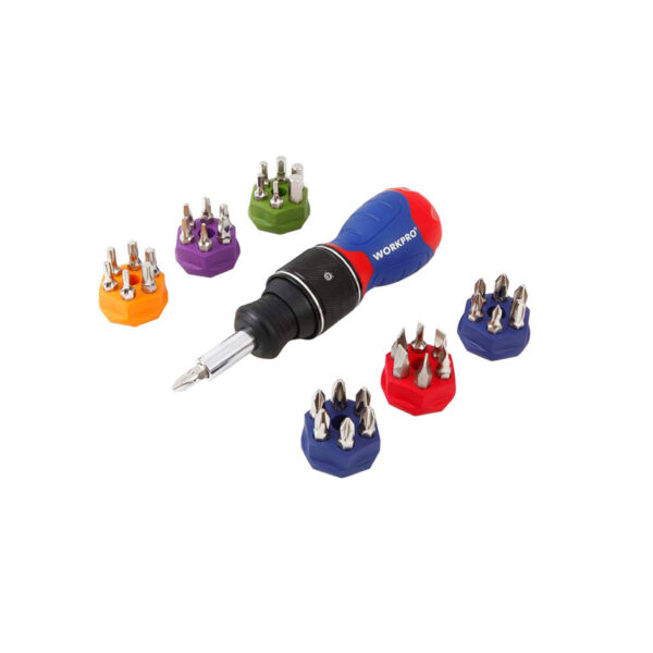 WORKPRO ชุดไขควงวงล้อแบบ Double Drive Stubby 38-IN-1 รุ่น WP221050