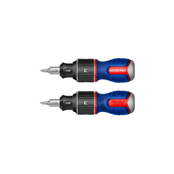 WORKPRO ไขควงด้ามสั้นแบบไดรฟ์คู่ 6 in1 รุ่น WP221071