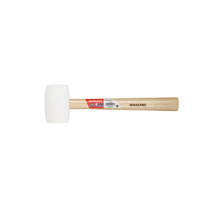 WORKPRO ค้อนยางด้ามไม้ (สีขาว/สีดำ) 450 กรัม (16 ออนซ์)