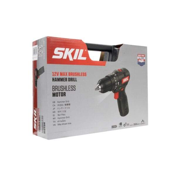 SKIL สว่านกระแทกไร้สาย 12 โวลต์ ขนาด 10 มม. พร้อมแบตเตอรี่ 2Ah 2 ก้อน + แท่นชาร์จ 1 เครื่อง รุ่น HD5213SE20 - Image 6