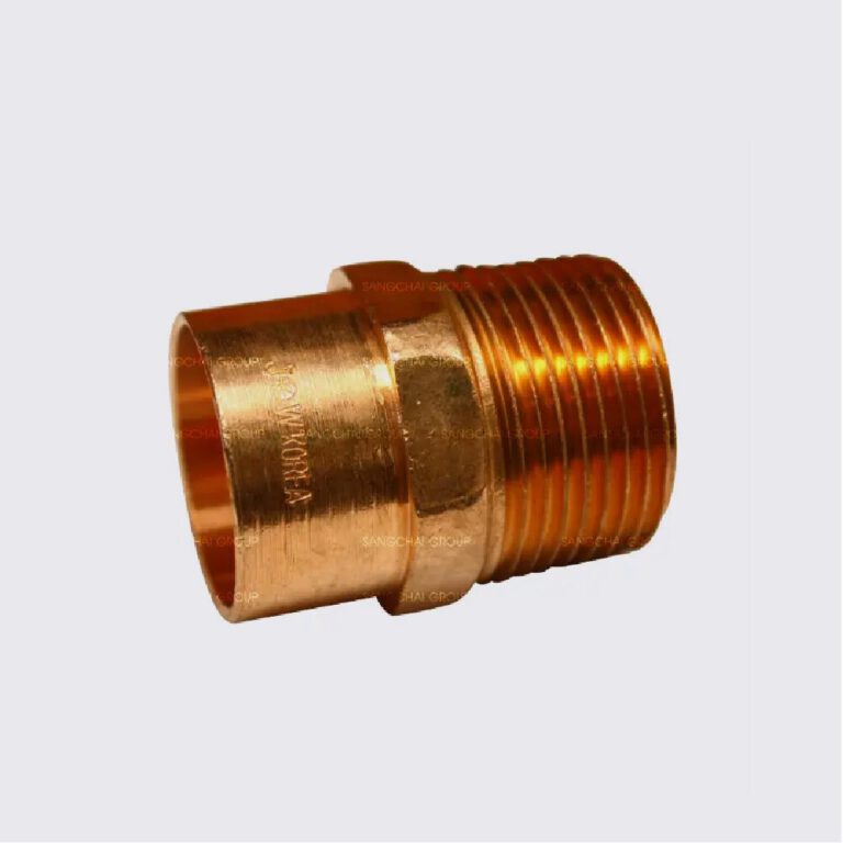 ข้อต่อเกลียวนอกทองแดง