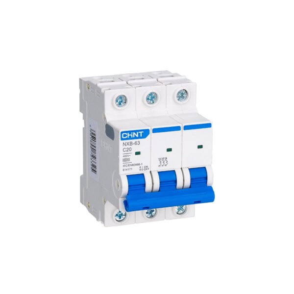 CHINT เซอร์กิตเบรกเกอร์ลูกย่อย (MCB) รุ่น NXB-63 3P 6kA พิกัดไฟ C10 - C63