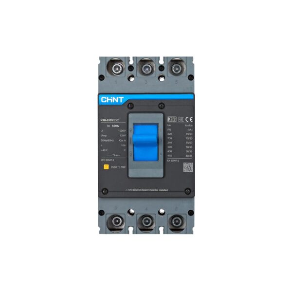 CHINT โมลด์เคสเซอร์กิตเบรกเกอร์ (MCCB) รุ่น NXM-630S/3300 630AF (50kA) พิกัดไฟ 500A-630A - Image 2