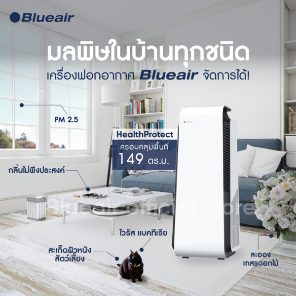 ลดมลพิษในบ้านด้วยเครื่องฟอกอากาศ blueair