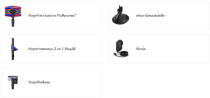 DYSON เครื่องดูดฝุ่น รุ่น SV50 Pencilvac Fluffycones (Matte Black)