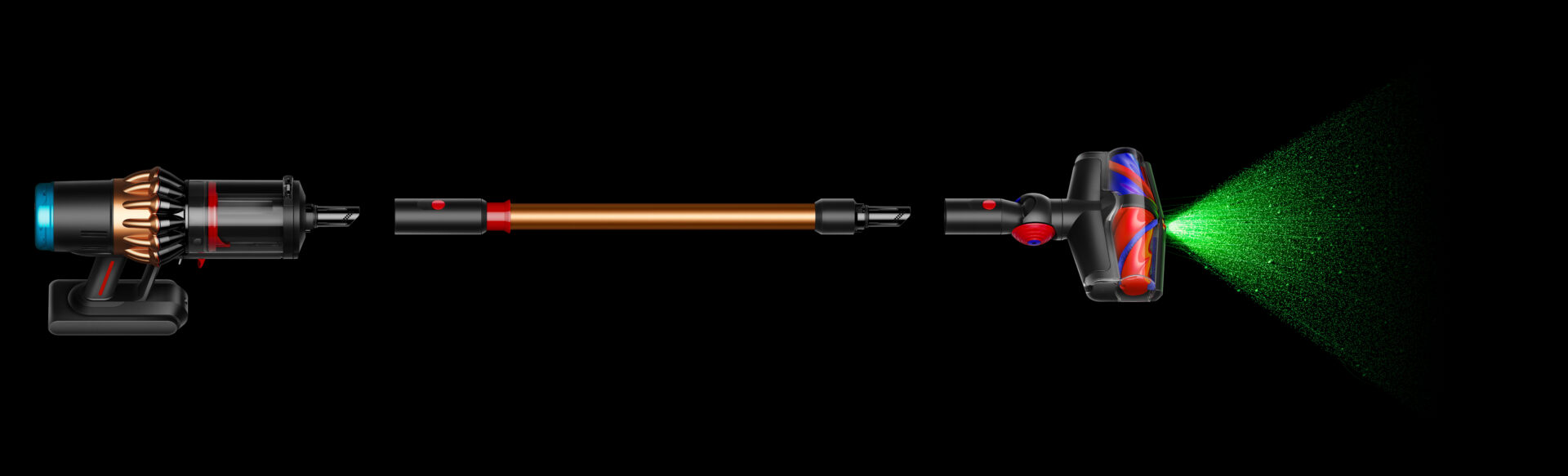 DYSON เครื่องดูดฝุ่นไร้สาย รุ่น SV53 V16 Piston Animal (สีดำด้าน/คอปเปอร์)