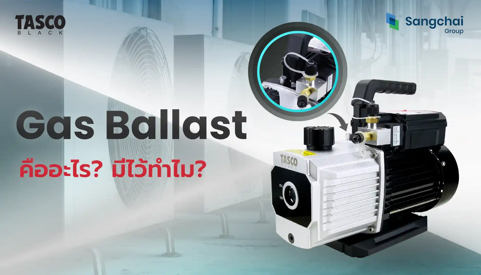 gas ballast vacuum pump คืออะไร